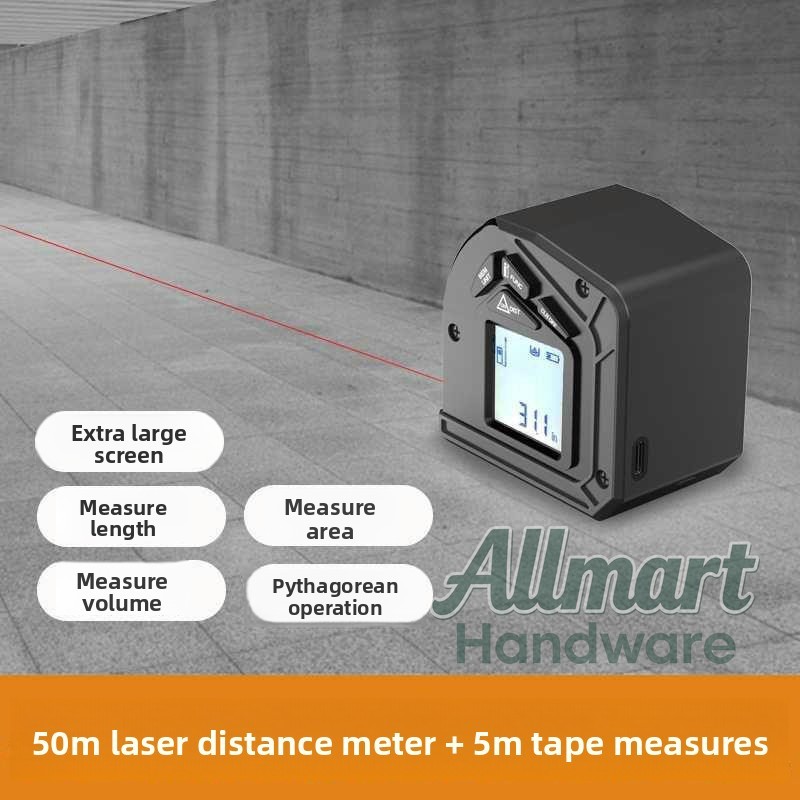 50m Laser Rangefinder with 5m  - Tape Measure 评论和价格