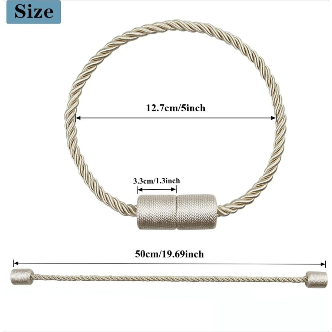 2Pcs Strong Magnetic Curtain T - Curtain Rods 评论和价格