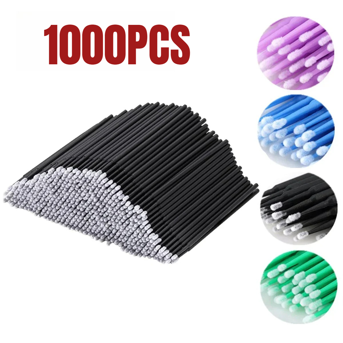 1000/500PCS Eyelash Cleaning B - Paint Brush 评论和价格