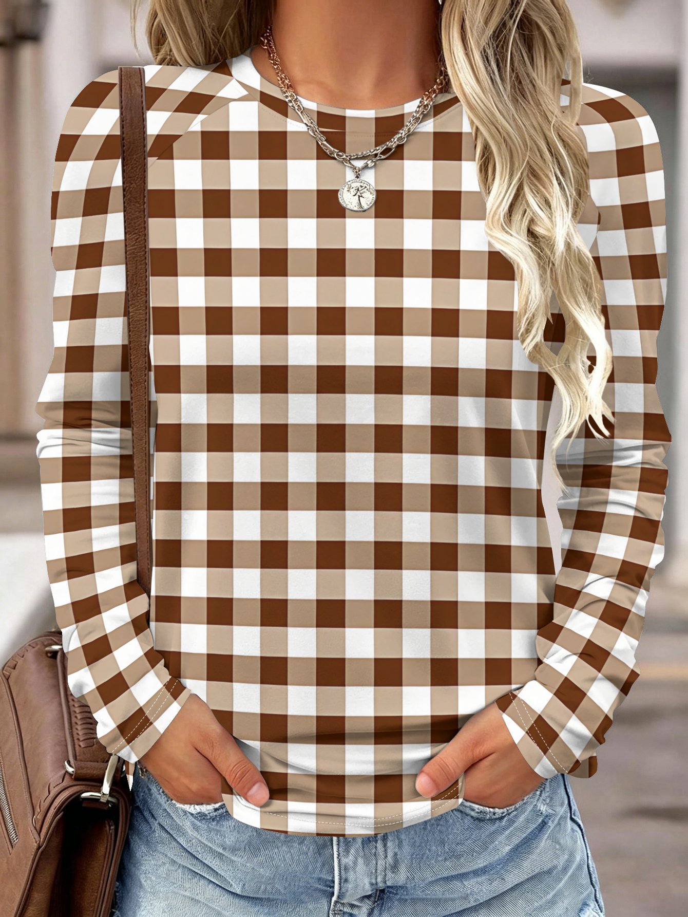 Women Long Sleeve Shirt Yellow - Wallpaper 评论和价格