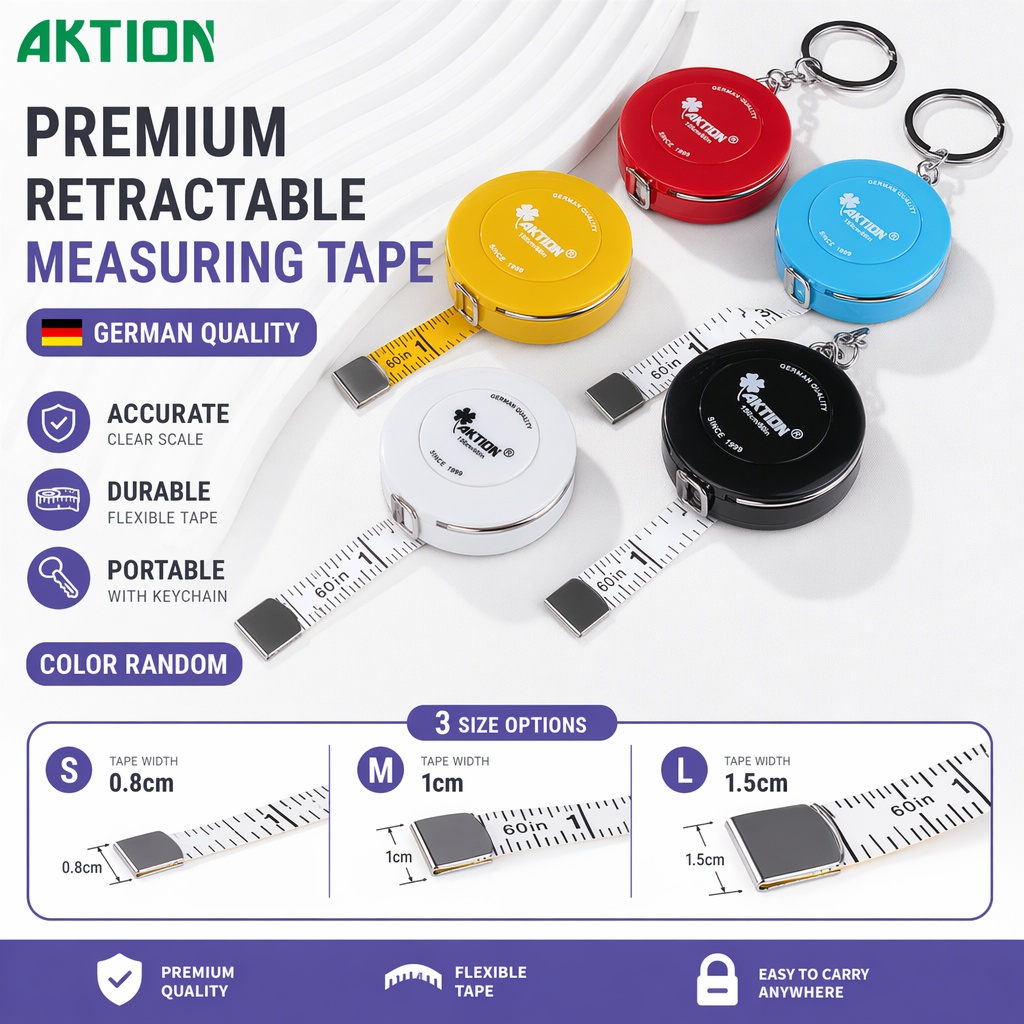 Measuring Tape 1.5M 60Inch AKT - Tape Measure 评论和价格