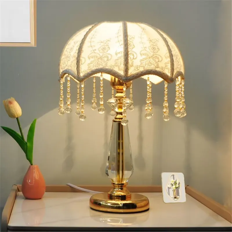 French Creative Crystal Table  - Light Switch 评论和价格