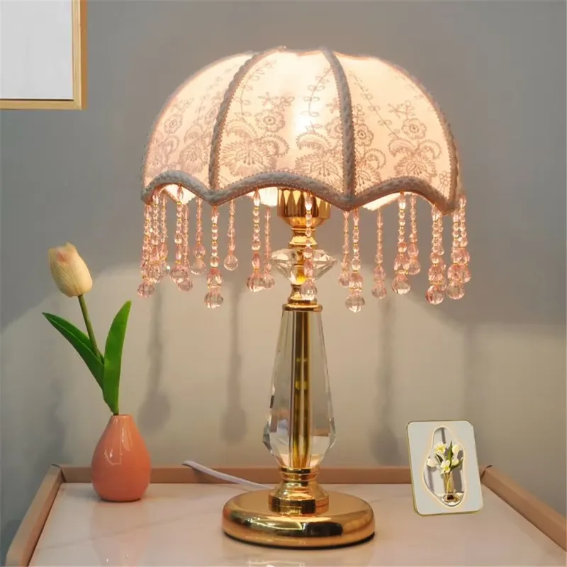 French Creative Crystal Table  - Light Switch 评论和价格