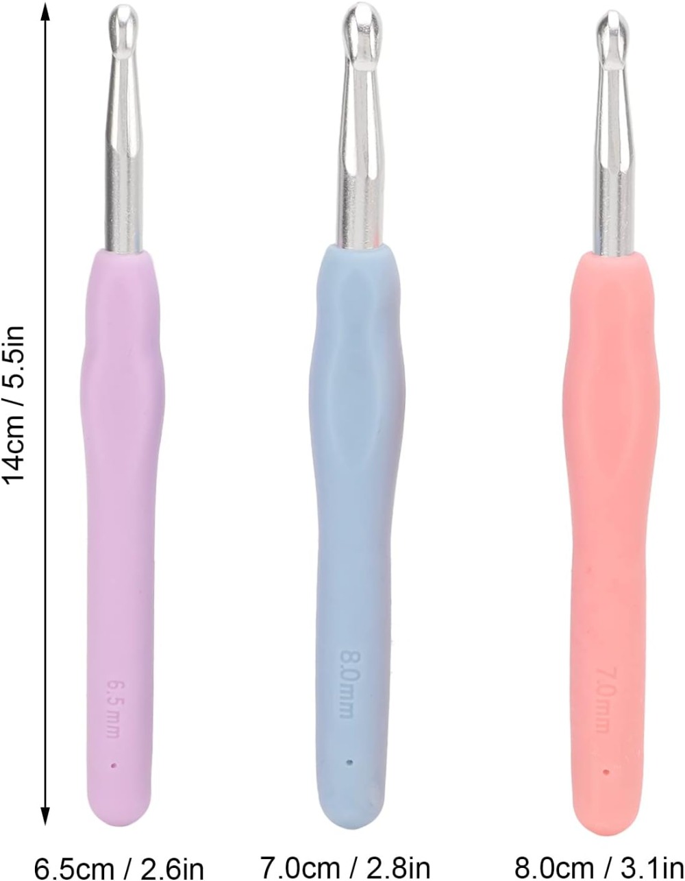 Ergonomic Crochet Hooks Set La - Tape Measure 评论和价格