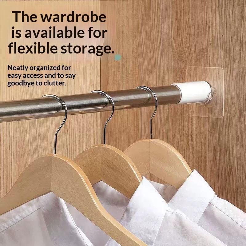 N$ 4 PCS Transparent Adhesive  - Curtain Rods 评论和价格