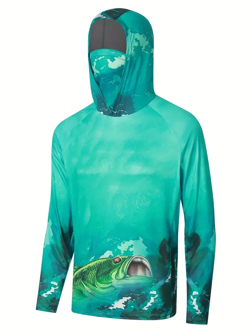 Fishing Shirt Hooded Men Fishi - Wallpaper 评论和价格