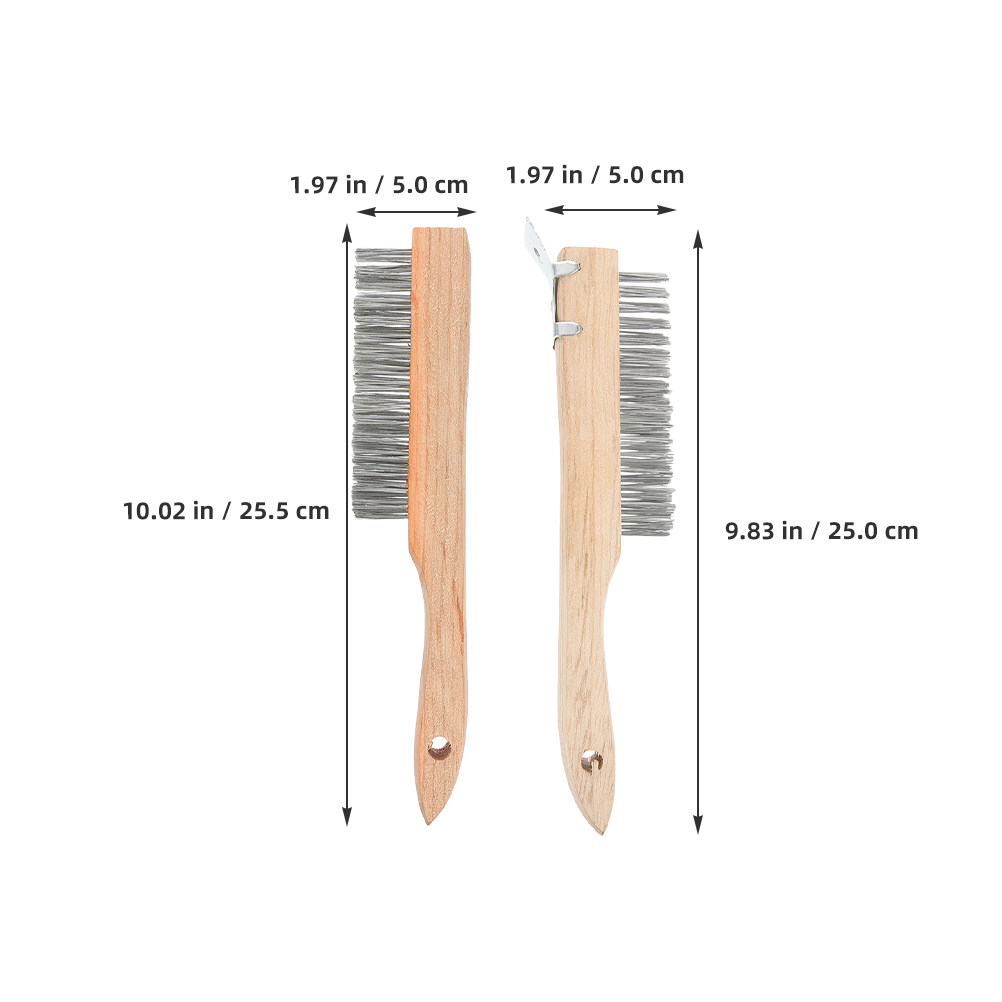 Steel Wire Brush Set 2pcs with - Paint Brush 评论和价格