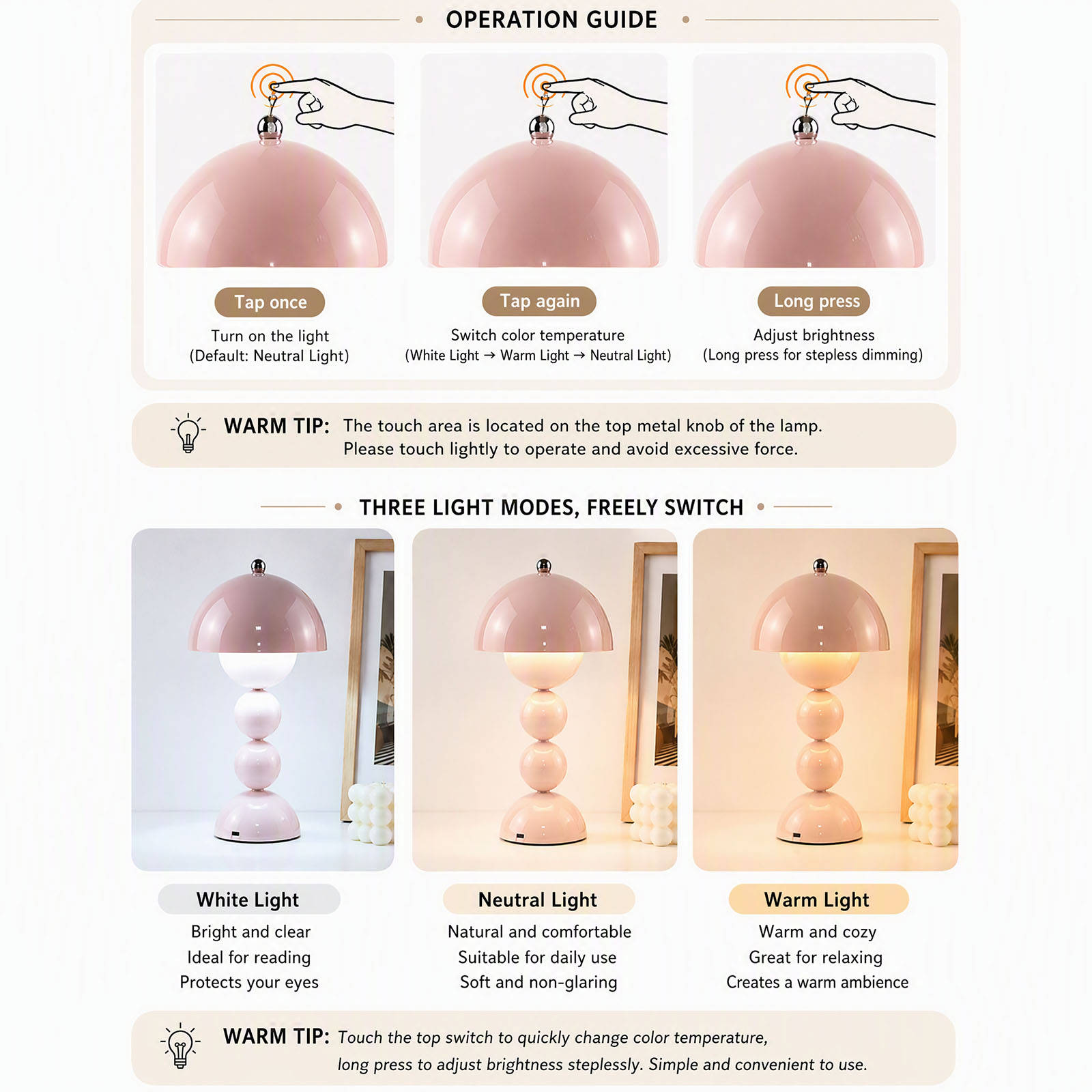 Vintage Mushroom Table Lamp US - Light Switch 评论和价格
